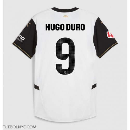 Camiseta Valencia Hugo Duro #9 Primera Equipación 2024-25 manga corta